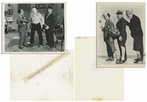 Lot of Twenty 10 x 8 Glossy Photos With Shemp as Third Stooge, From Various Films & Public Appearances -- One Photo Trimmed, Overall Very Good Condition -- List of 15 Films at NateDSanders.com